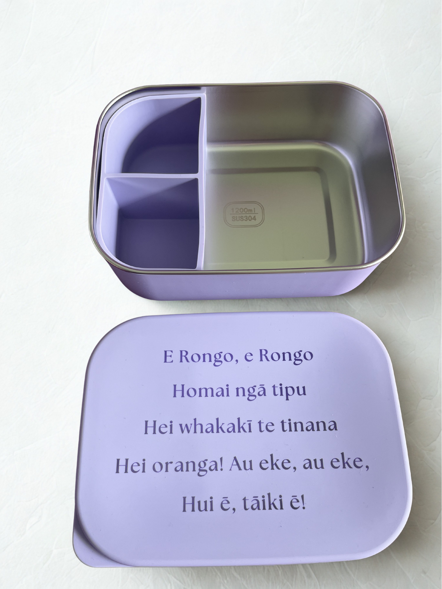 Stainless Steel Pouaka Kai Māhoe (purple)